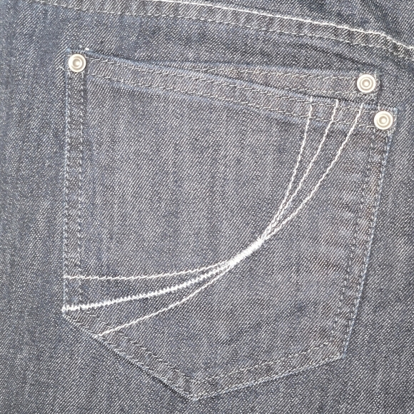 ELLE Womens Low Rise Dark Wash Hurricane Stretch Skinny Denim Jeans Size 8 - Picture 6 of 13